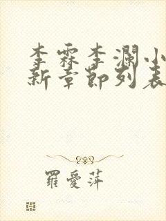 李霖李澜小说最新章节列表官场奇才