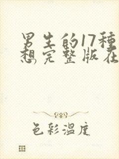 男生的17种幻想完整版在线观看