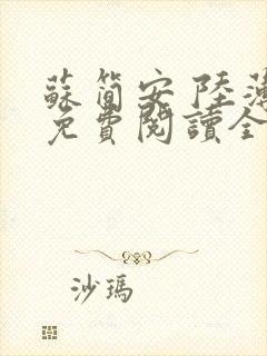 苏简安 陆薄言免费阅读全文封面