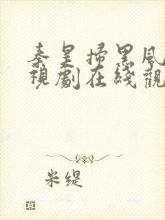 秦昊扫黑风暴电视剧在线观看免费完整版