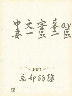 中文字幕av人妻一区二区