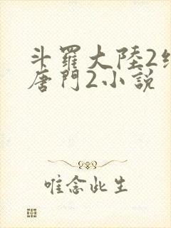 斗罗大陆2绝世唐门2小说