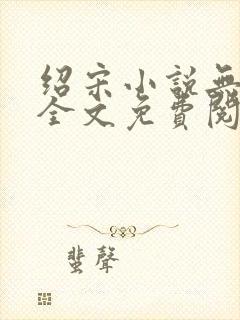 绍宋小说无弹窗全文免费阅读