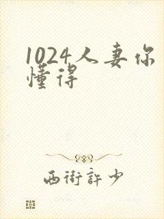 1024人妻你懂得封面