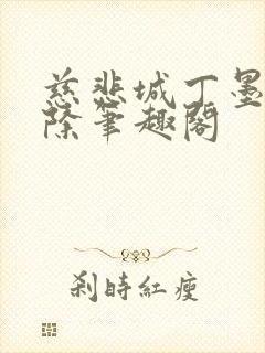 慈悲城丁墨无删除笔趣阁封面