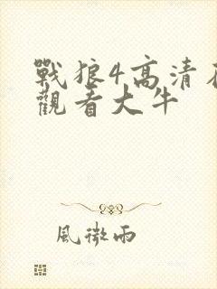 战狼4高清在线观看大牛