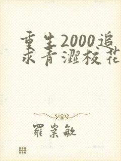重生2000追求青涩校花同桌开始免费在读观看