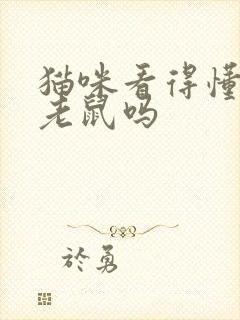 猫咪看得懂猫和老鼠吗