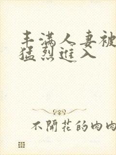 丰满人妻被黑人猛烈进入封面