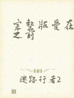 完整版爱在日落之前