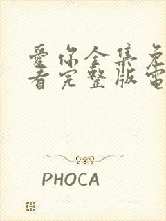 爱你全集免费观看完整版电视剧高清