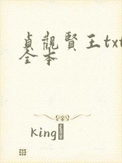 贞观贤王txt全本