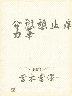 公愆憩止痒古悦力华