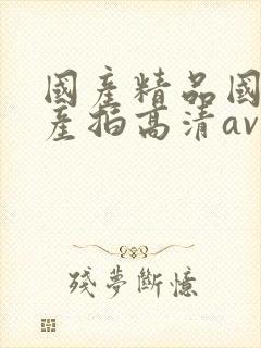 国产精品国产自产拍高清av