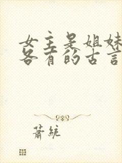 女主是姐妹4个各有的古言