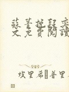 苏菁挽段奕洲全文免费阅读最新章节