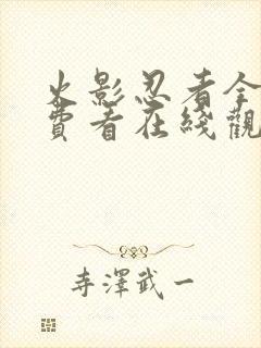 火影忍者全集免费看在线观看