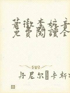 萧彻李婉音小说免费阅读全文封面