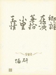 王小华在乡村爱情里扮演谁?