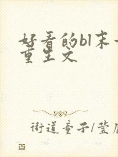 好看的bl末世重生文