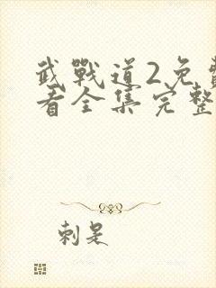 武战道2免费观看全集完整版