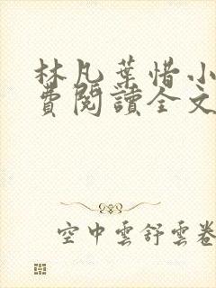 林凡叶惜小说免费阅读全文最新章节笔趣阁