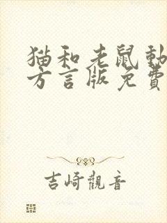 猫和老鼠动画片方言版免费观看