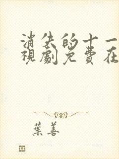 消失的十一层电视剧免费在线观看