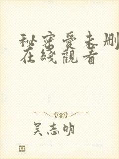 秘密爱未删减版在线观看