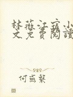 林薇江宿小说全文免费阅读无弹幕