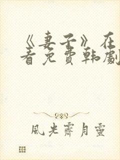 《妻子》在线观看免费韩剧高清全集