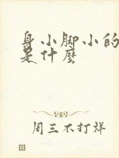 身小脚小的生肖是什么