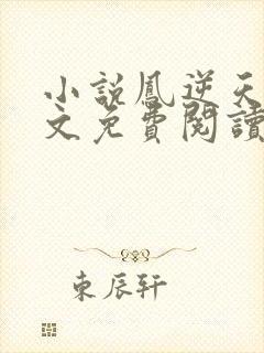 小说凤逆天下全文免费阅读封面