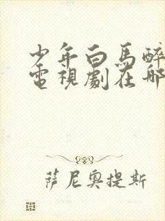 少年白马醉春风电视剧在哪个平台播放