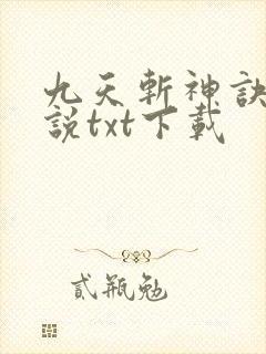 九天斩神诀 小说txt下载封面