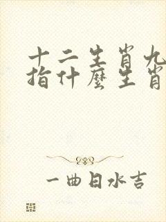 十二生肖九字头指什么生肖