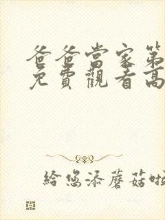 爸爸当家第二季免费观看高清