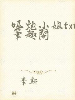 哑炮小姐txt笔趣阁