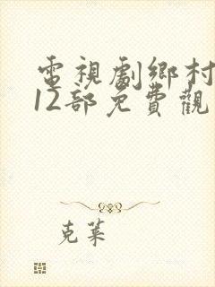 电视剧乡村爱情12部免费观看西瓜