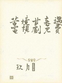 苦境甘来遇见你电视剧免费观看