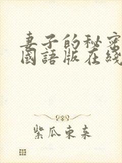 妻子的秘密韩剧国语版在线