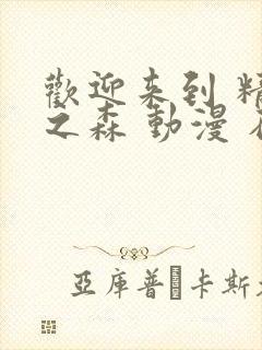 欢迎来到 精灵之森 动漫 在线播放封面