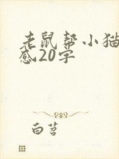 老鼠帮小猫读后感20字