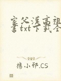 家父汉高祖电子书txt下载全集完结