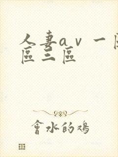 人妻aⅴ一区二区三区