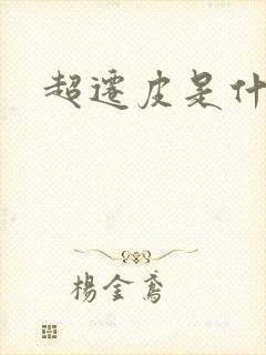 超迁皮是什么皮