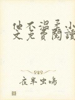 他不温柔小说全文免费阅读无弹窗封面