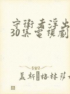 守卫者浮出水面30集电视剧