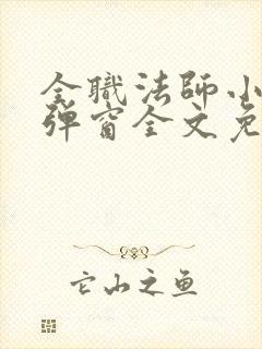 全职法师小说无弹窗全文免费阅读