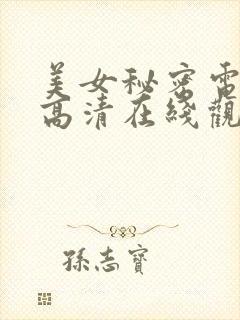 美女秘密电视剧高清在线观看封面